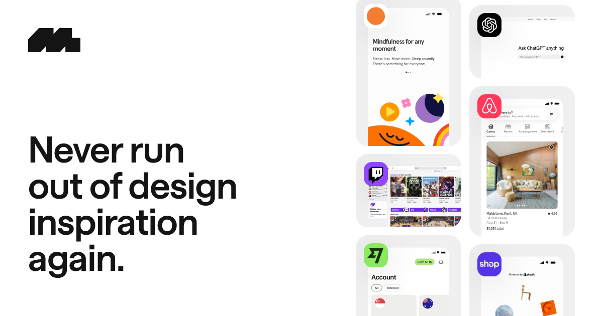 Preview of  Mobbin — UI & UX design inspiration for mobile & web apps