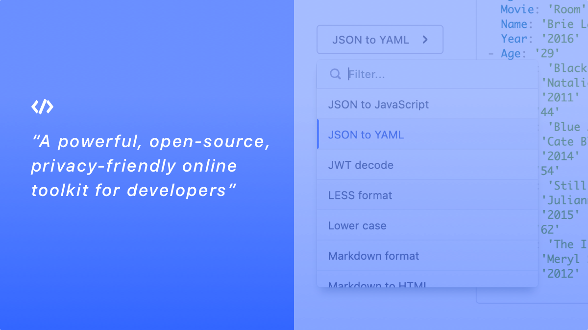 Preview of string.is - a privacy-friendly online string toolkit for developers