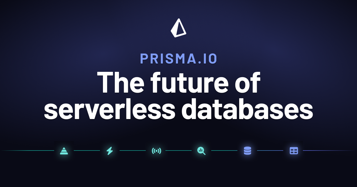 Preview of Prisma | Instant Postgres plus an ORM for simpler db workflows