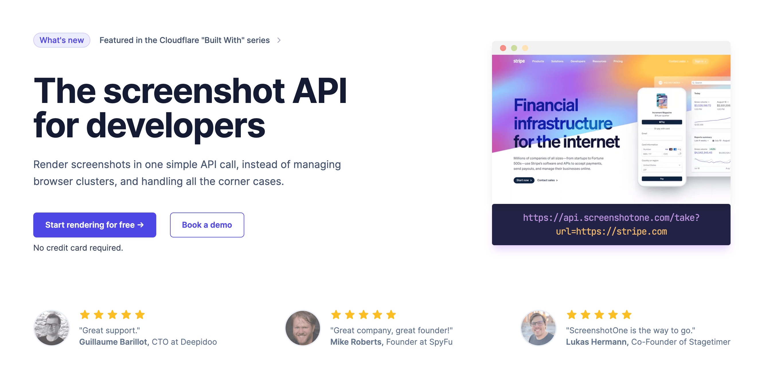 Preview of The Screenshot API for developers