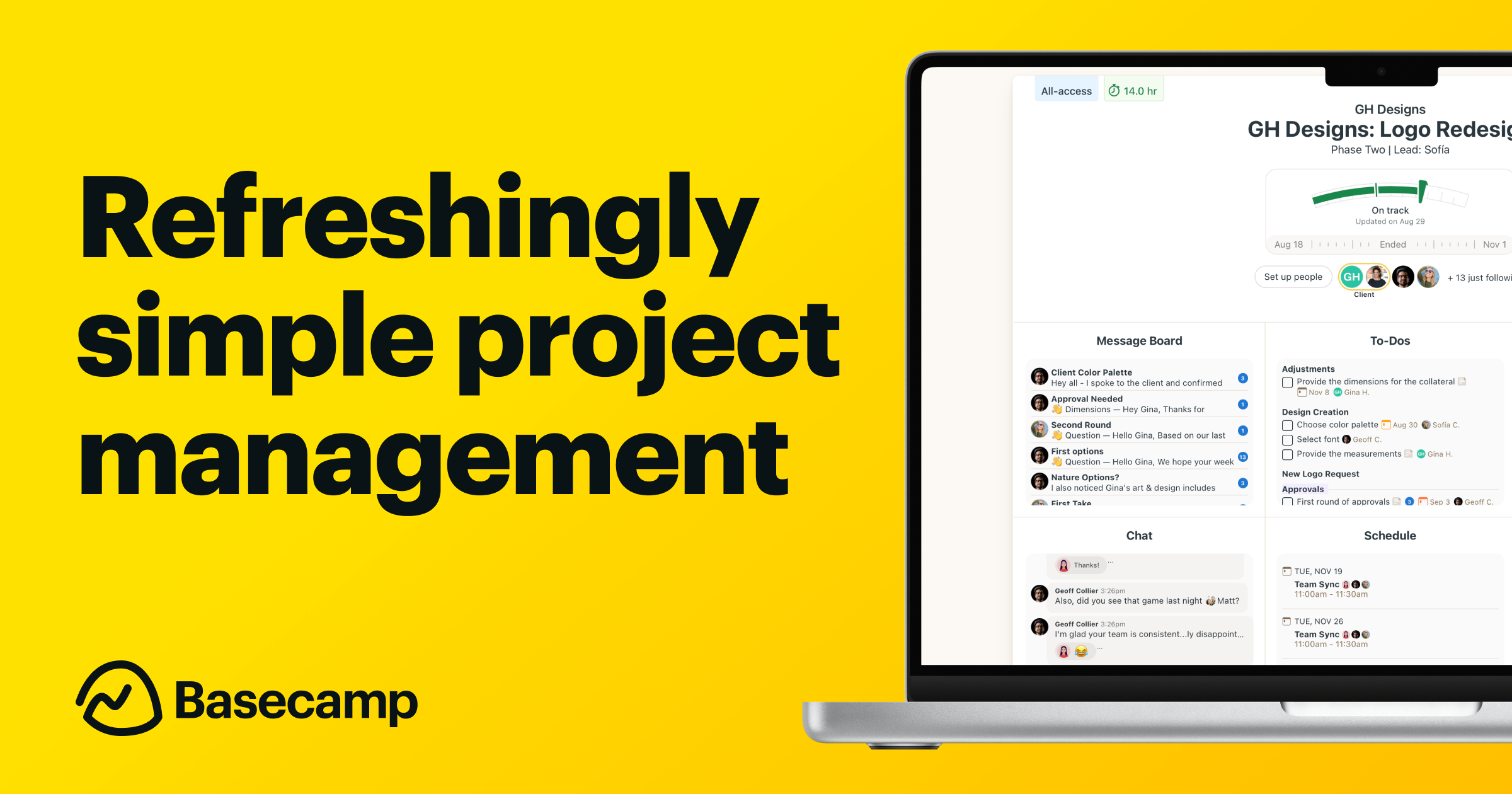 Preview of Basecamp — Project management software, online collaboration