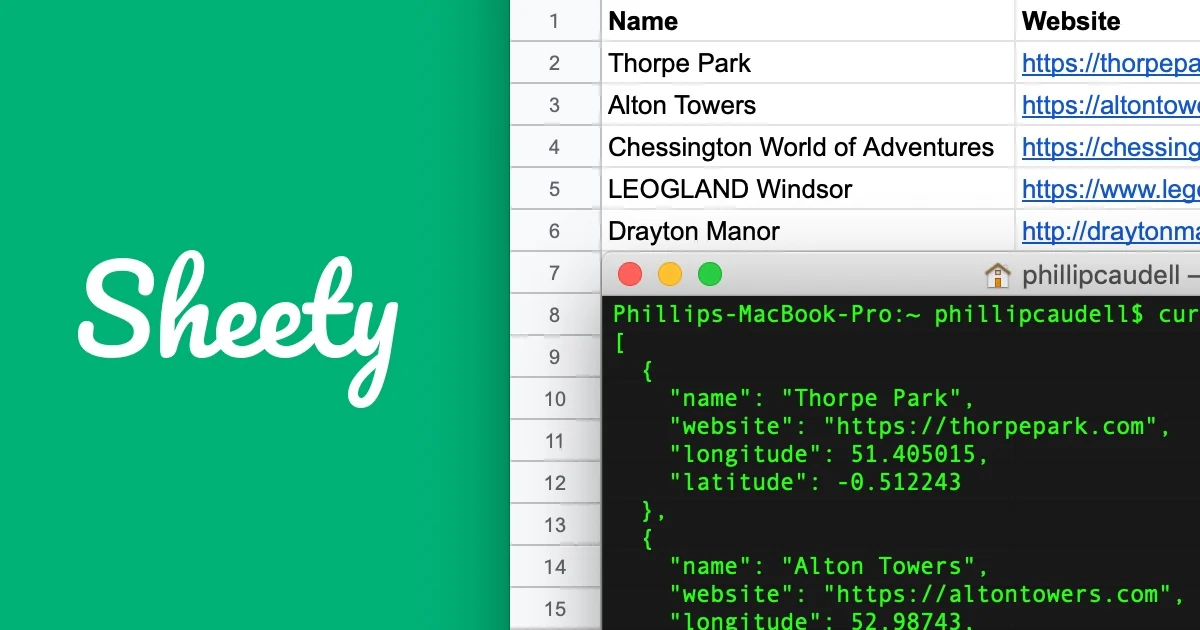Preview of Sheety - Turn your Google Sheet into an API