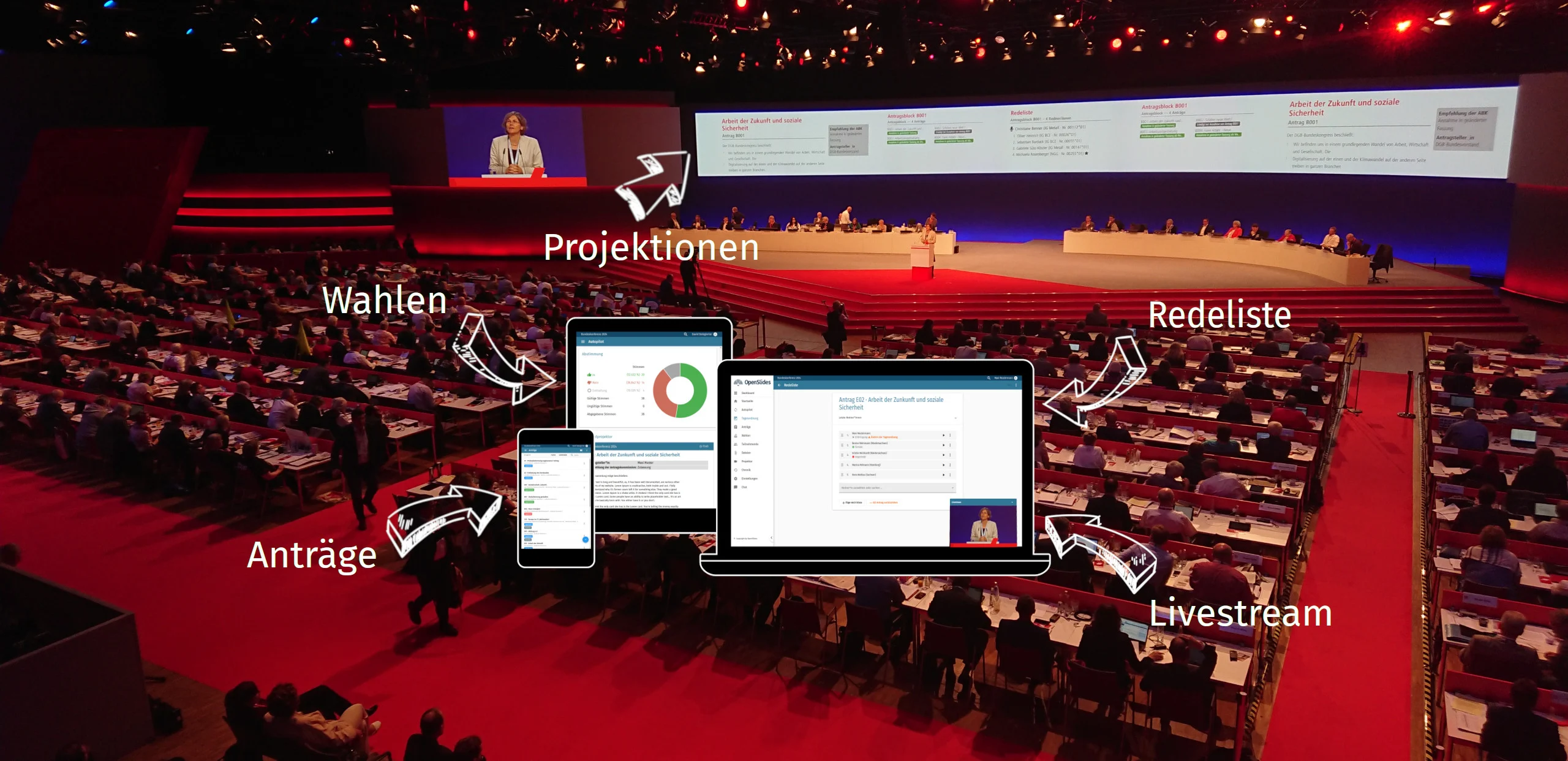 Preview of OpenSlides - Veranstaltungen und Online-Wahlen managen