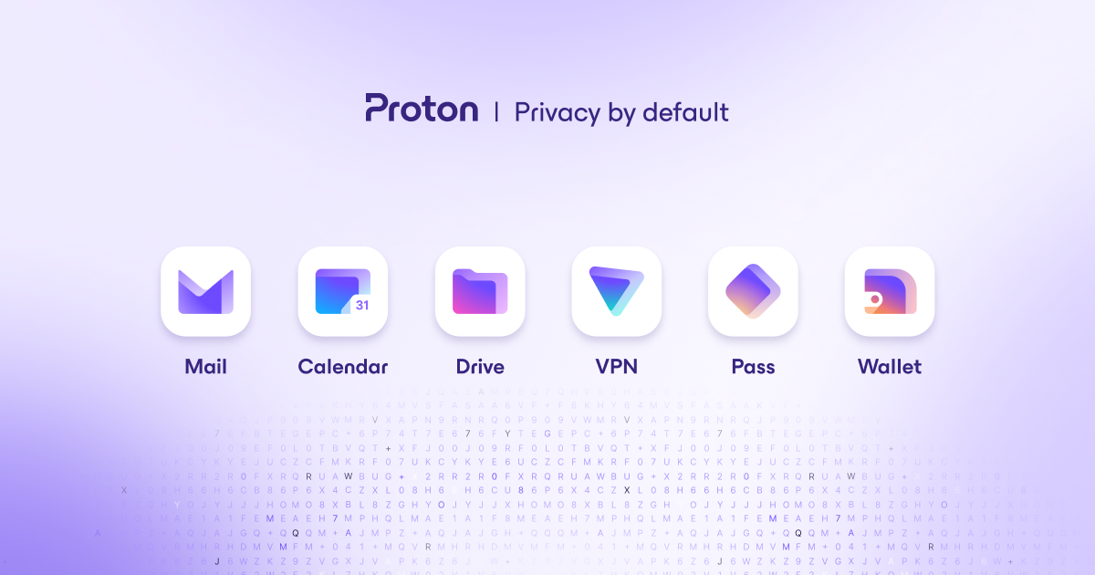 Preview of Proton: Privacy by default
