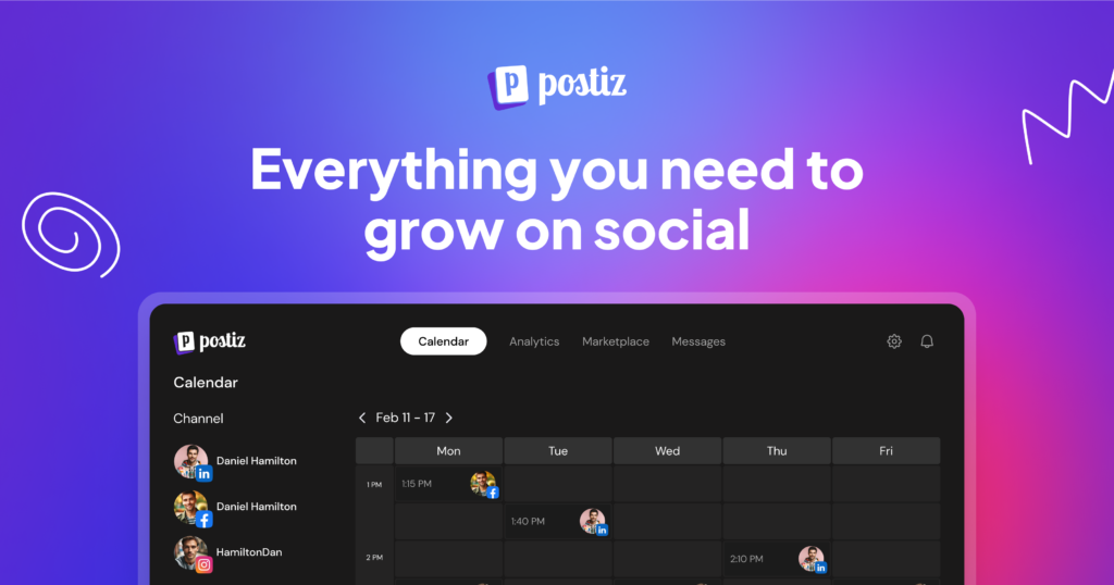 Preview of Postiz: The All-in-One agentic social media scheduling tool
