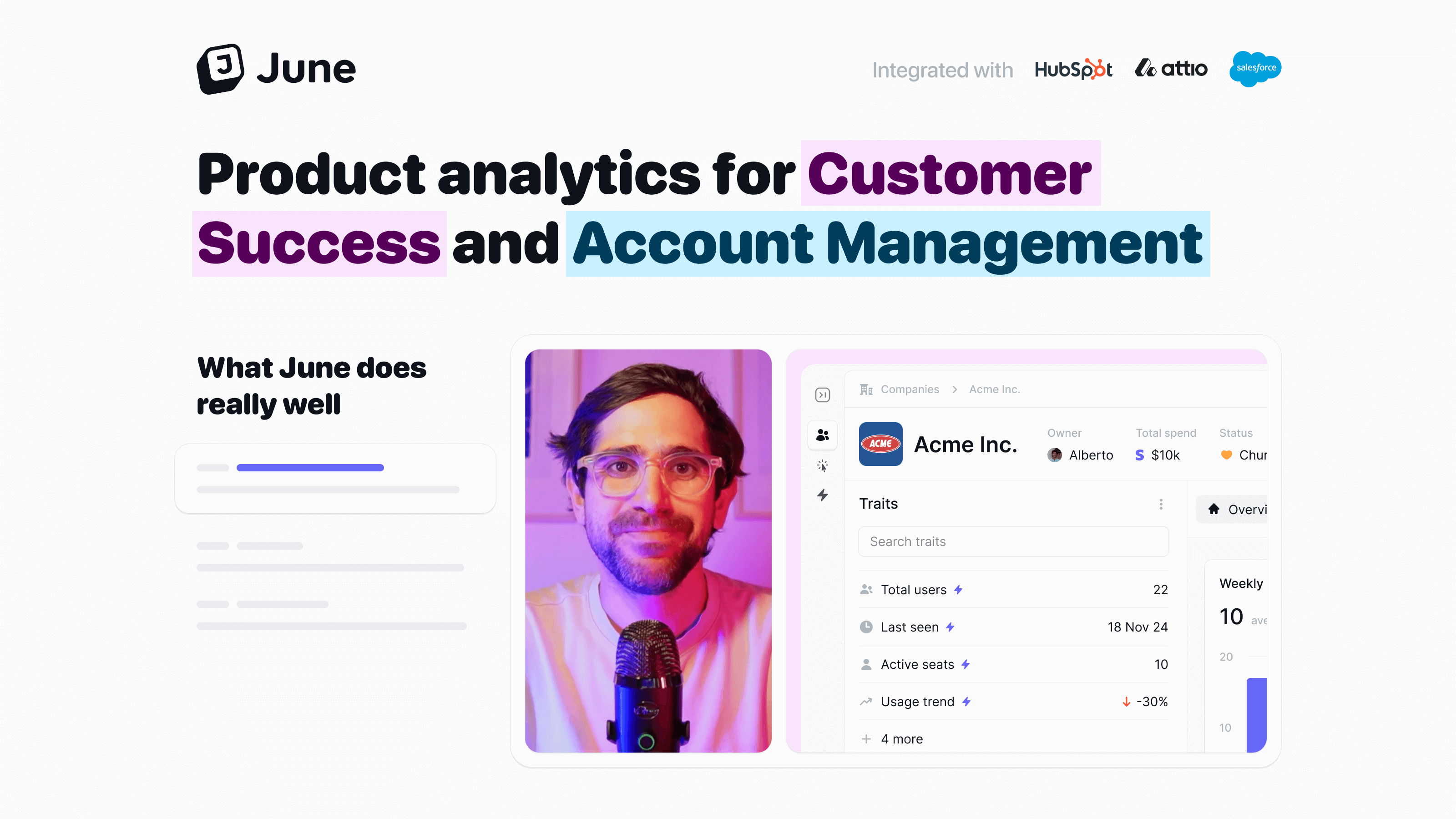 Preview of June - Product & Customer Analytics Software for B2B SaaS