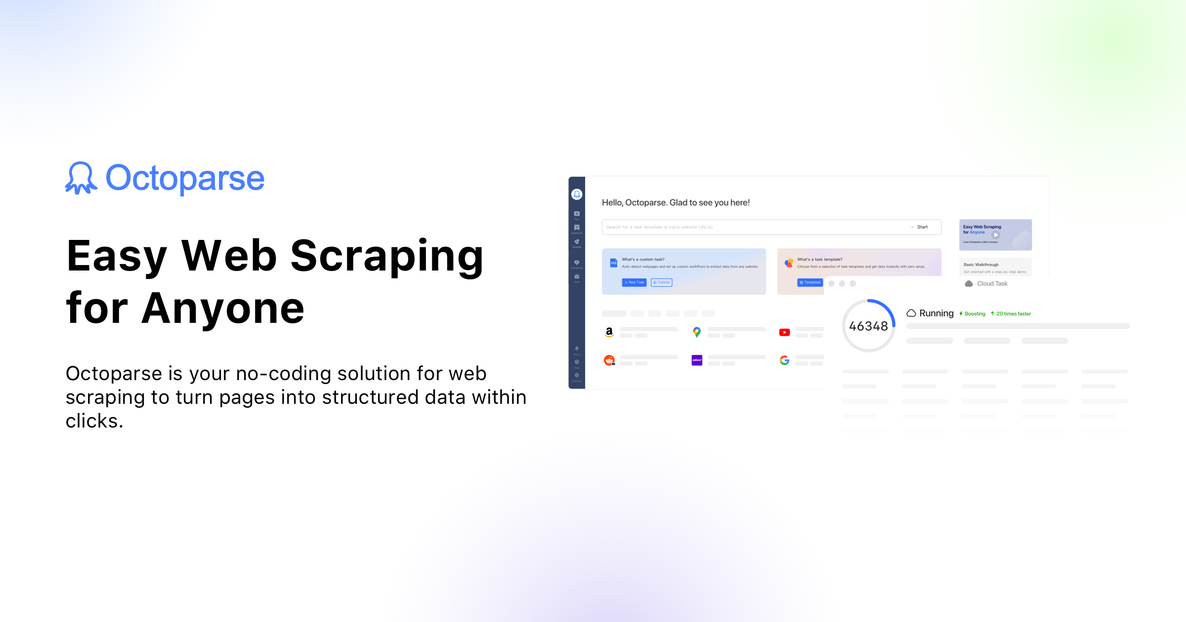 Preview of Web Scraping Tool & Free Web Crawlers | Octoparse