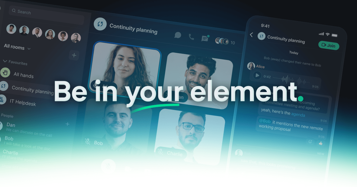 Preview of Element | Secure collaboration and messaging