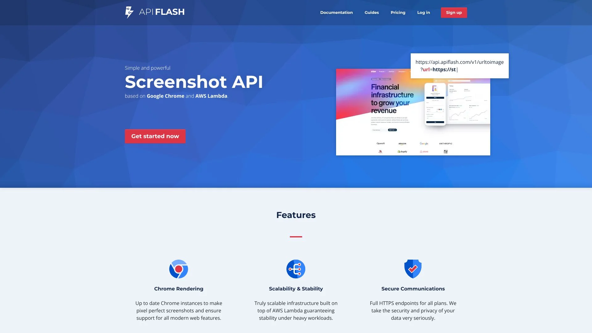 Preview of Website screenshot API | ApiFlash