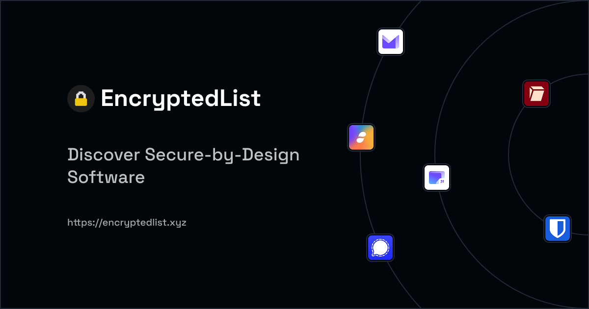 Preview of EncryptedList · Find Secure-by-Design Apps