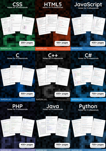 Preview of Free Programming Books – GoalKicker.com