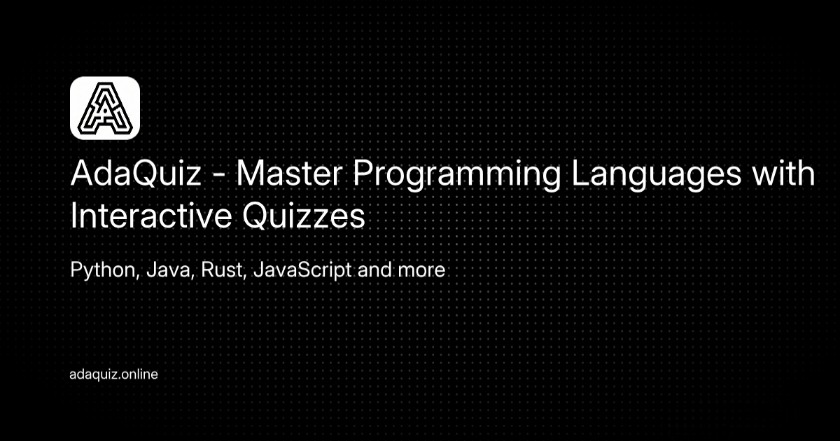 Preview of Adaquiz