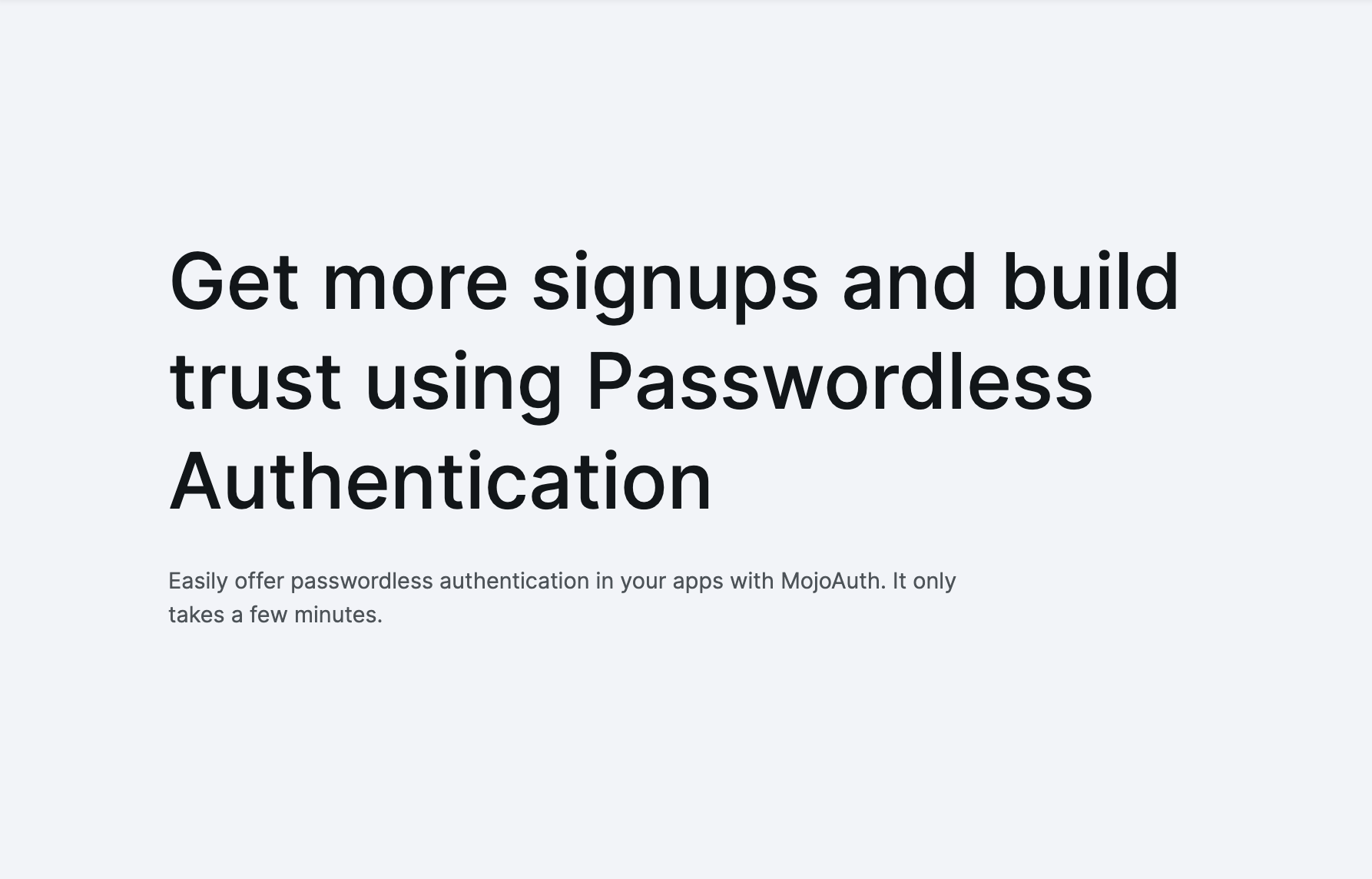 Preview of MojoAuth - Secure Passwordless Authentication Platform