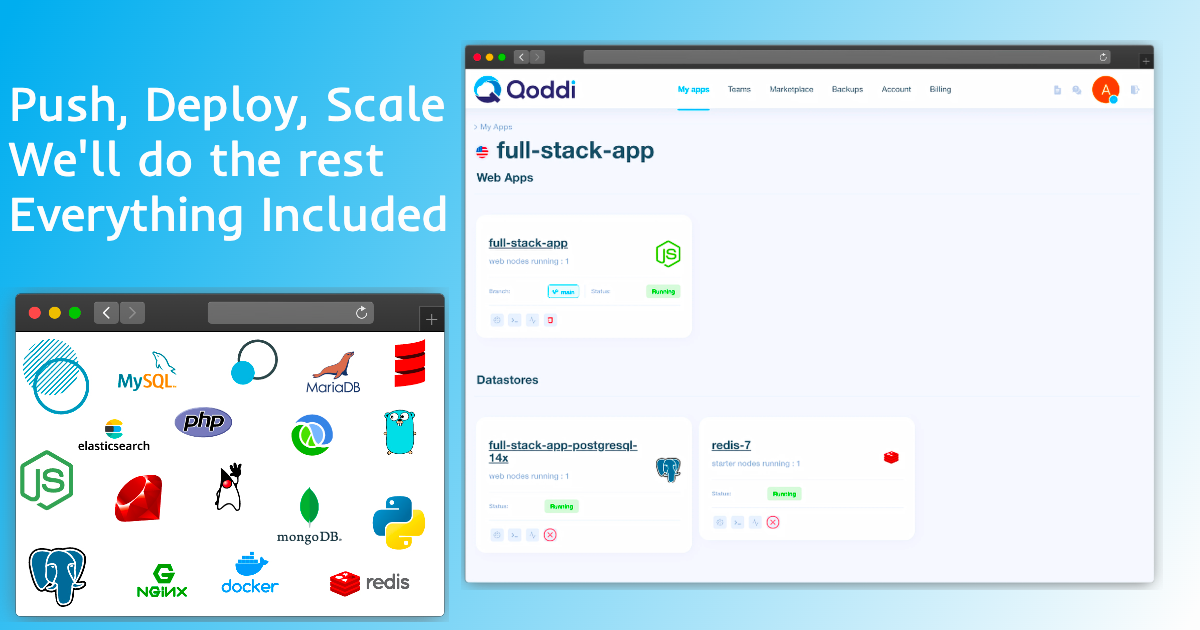 Preview of Qoddi.com - Premium Cloud App Hosting Platform