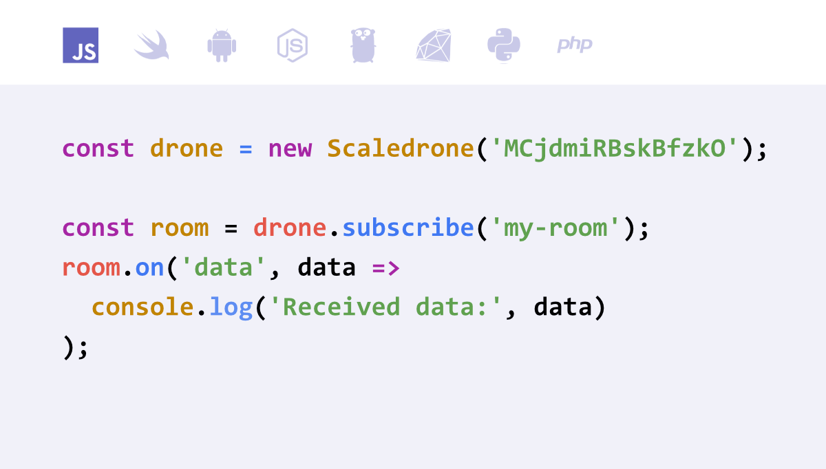 Preview of Scaledrone Realtime Messaging Service