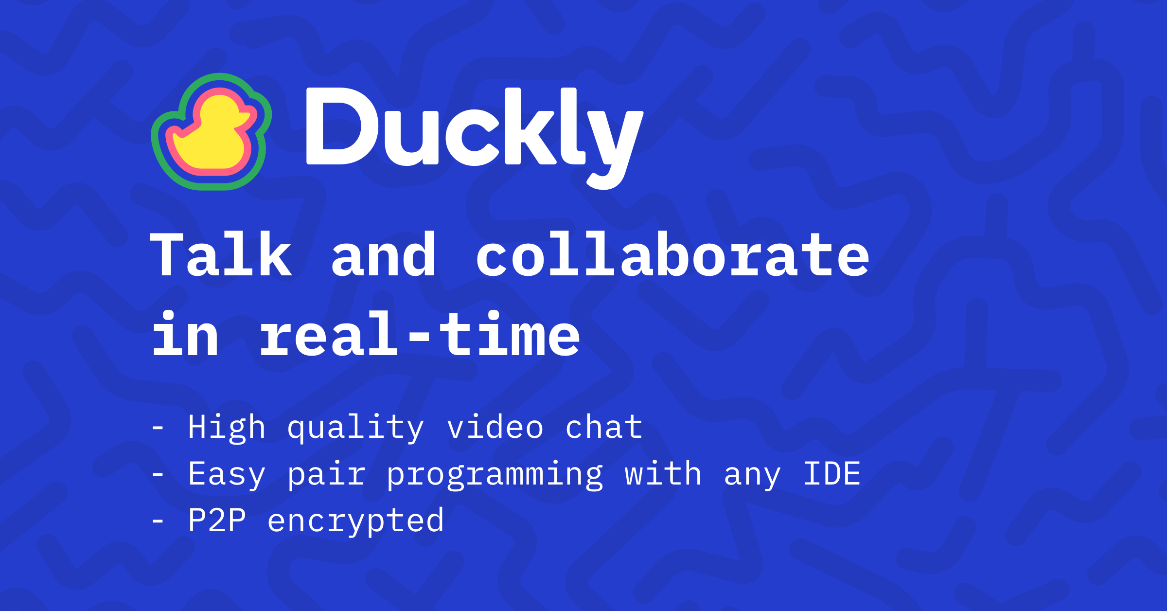 Preview of Real-time Pair Programming with any IDE - Duckly