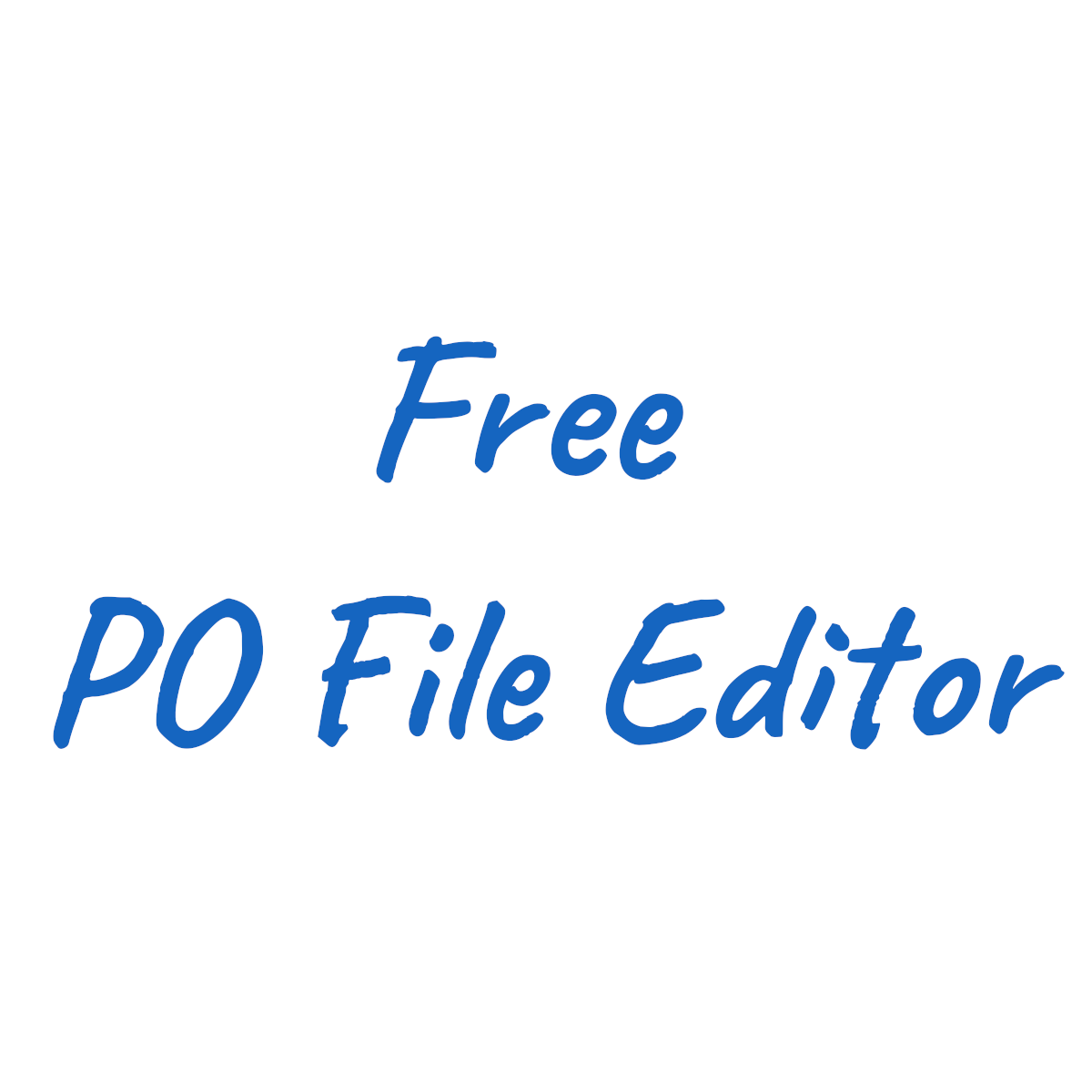 Preview of Free PO editor