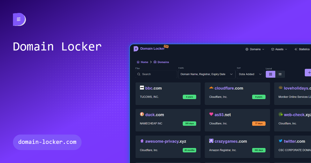 Preview of Domain Locker