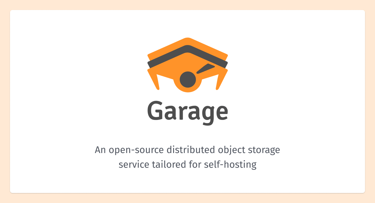 Preview of Garage - An open-source distributed object storage service